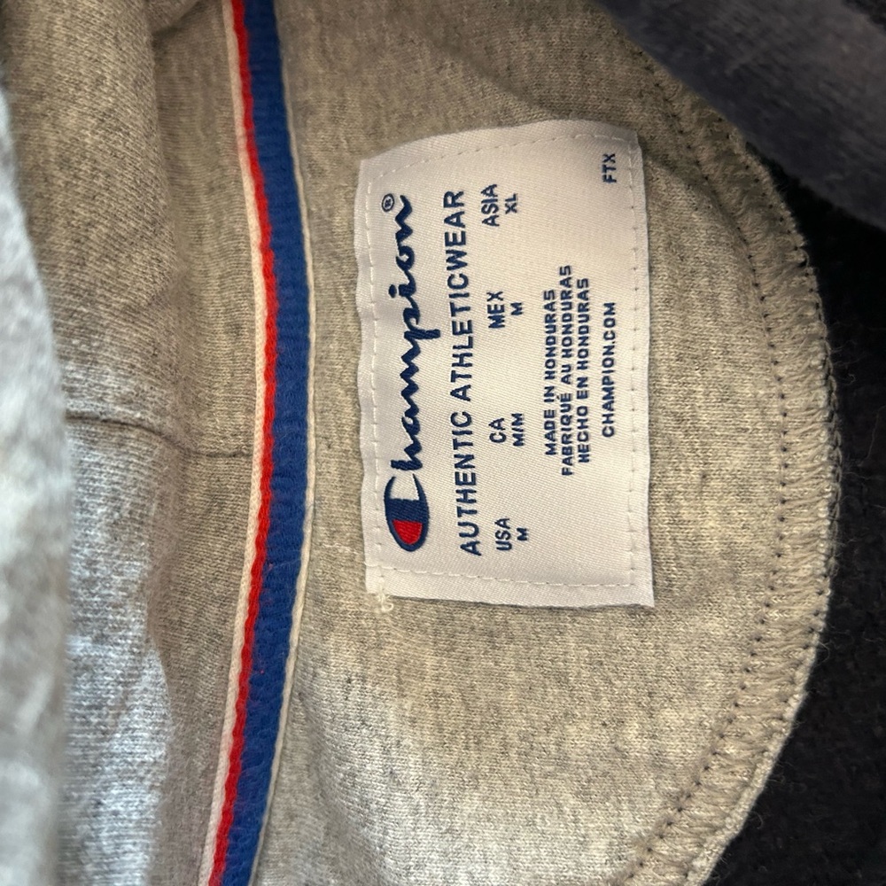 Champion Navy Hoodie with Green Accents - Picture 4 of 4